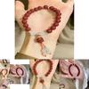 Delicate Red Lion Beaded Bracelet For Women Artistic And Cultural Design