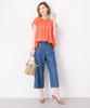 Petit Honfleur Gathered Blouse Orange Women's 523277,