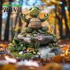 Yoga Turtle Decoration Garden Stake, 2D Flat Acrylic Sitting Zen Decoration, Sit Courtyard Stake In Meditation Yard Art for Planter Lawn Plant Pot