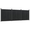 Fence Panel Gray 526 X 186 Cm WPC