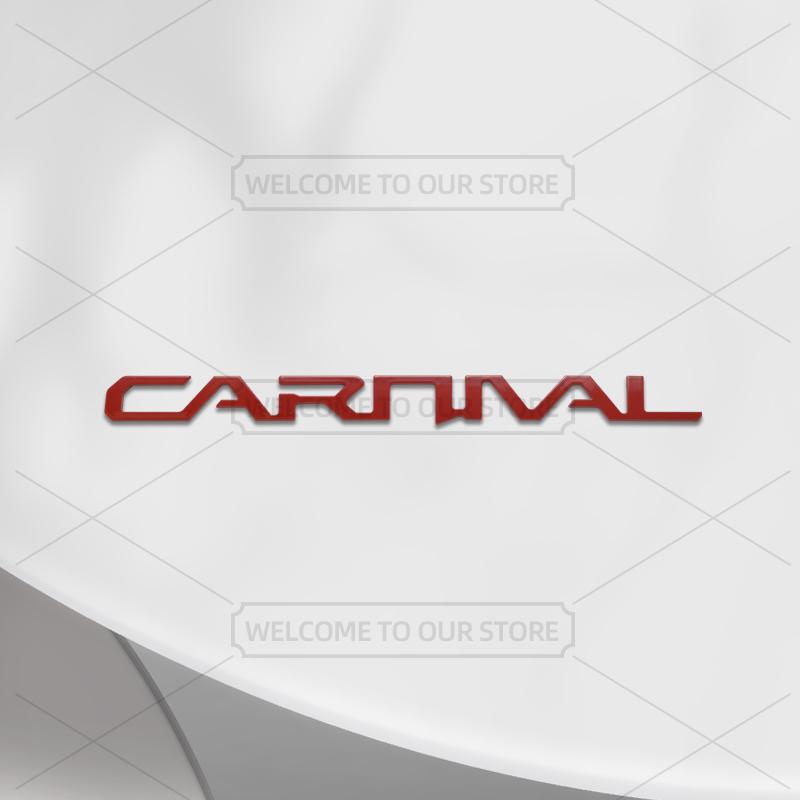AABJD1 Car 3D Metal For KIA Carnival KA4 Hybrid GT Line Body Emblem Badge Decals Auto Tail Sticker Decorative Accessories