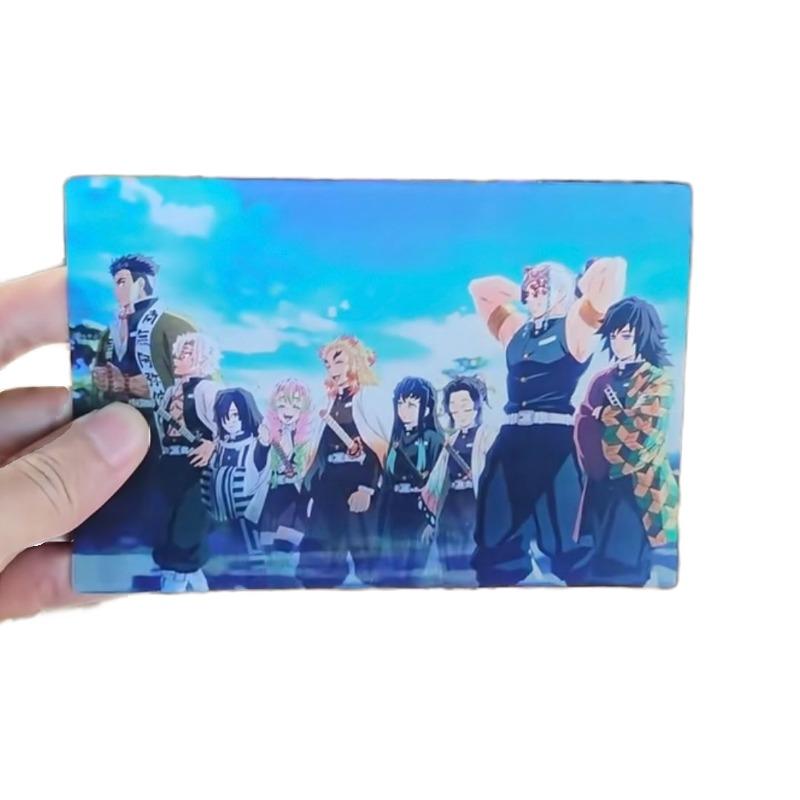 Kreative Karten Tanjirou Anime Actionfigur Cartoon Grating Card Niedliche Spielzeuge Kinder Geburtstagsgeschenk Anime Merchandise