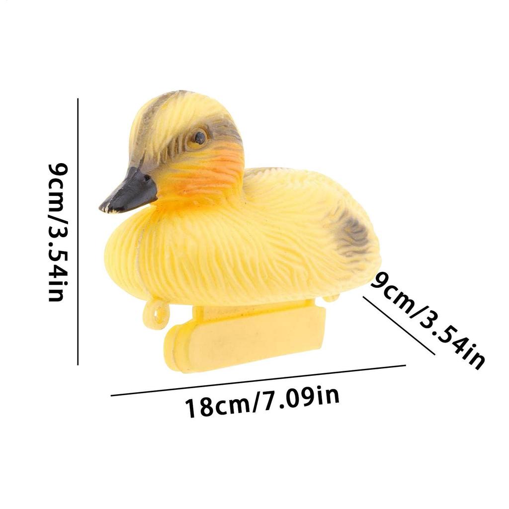 Floating Duck Decoy Cute Vivid Ducklings Fish Pond Ornament Plastic Decoy Yellow Floating Duckling Decoys Pond Decoration