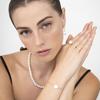 Boucles d'oreilles - LUXENTER - Nolshu - Argent 925 - Or jaune 18K - Perle blanche