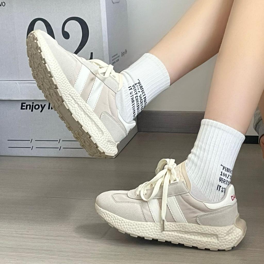New summer ins Hong Kong style niche waffle sports couple shoes ulzzang retro student running