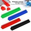 Magnetic Wrench Storage Rack with Anti-Slip Base Universal Lightweight Portable Workshop Wrench Holder