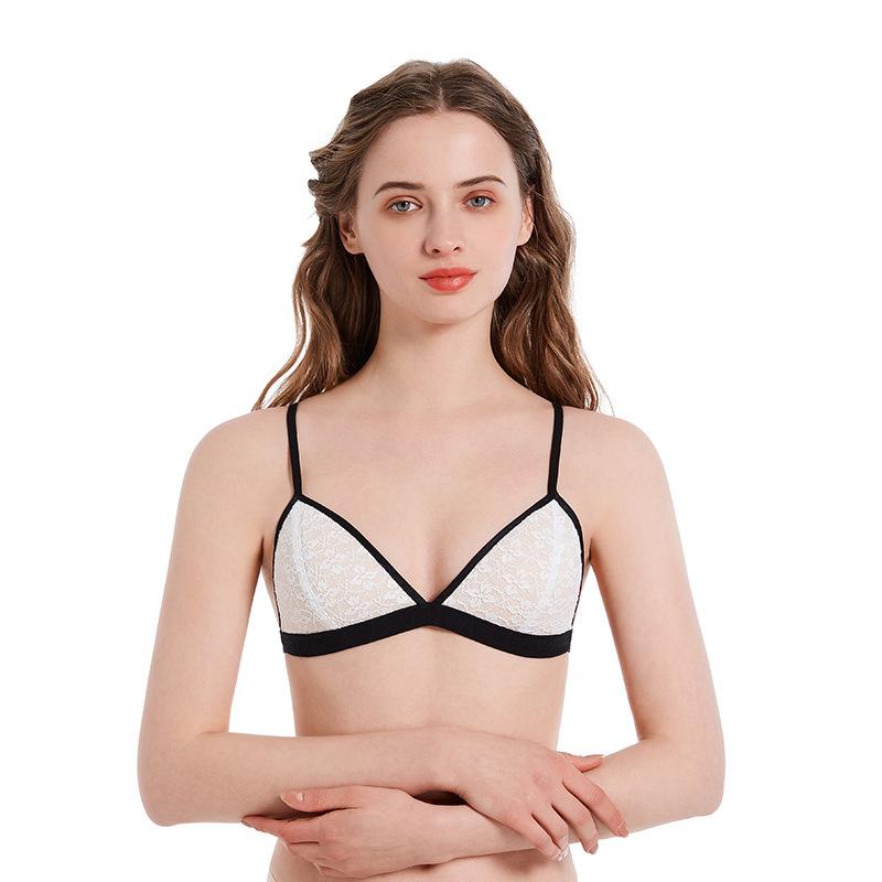 Lace Sexy Lingerie Women's Thin Bra Without Underwire Adjusting