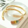 Elegantes Europäisches Titanstahlarmband: 18K Vergoldet, Vielseitig, High-End Design für Damen