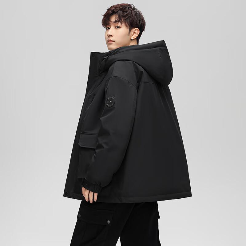 YAYA Men s Hooded Short Duck Down Jacket M