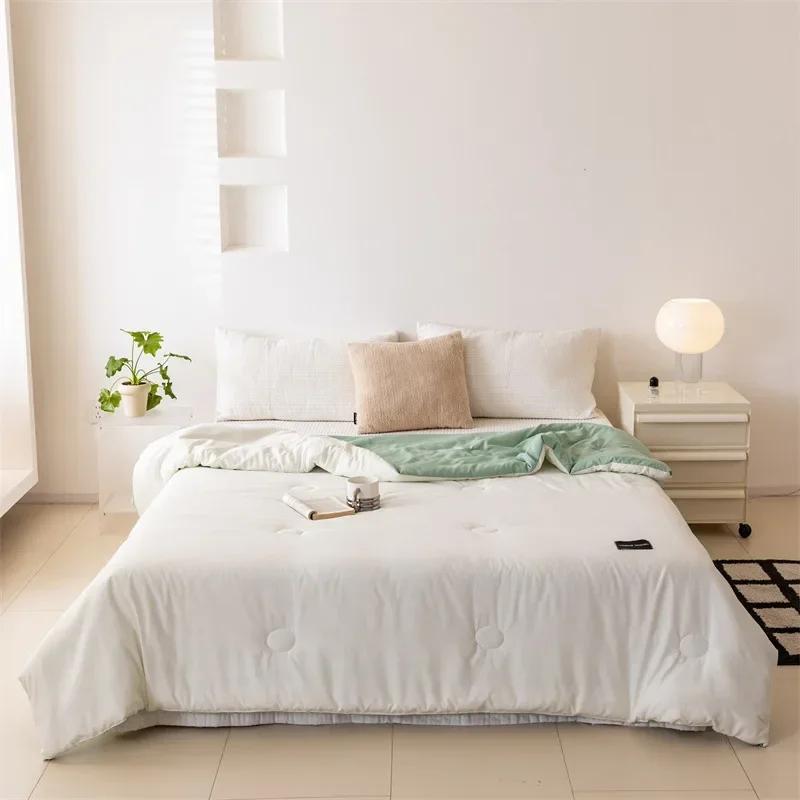 

100% Cotton Blanket Comforter Duvet/Quilt/Comforter Summer Luxury Blanket Ice Cool Thin Quilt 150/180/200/220cm Single Bed Quilt 150x200cm