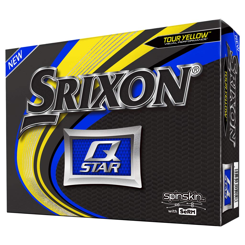 

Мячи для гольфа SRIXON 2020, 1 дюжина, импорт из США, иономерное покрытие, 2 шт., желтые, Q-STAR