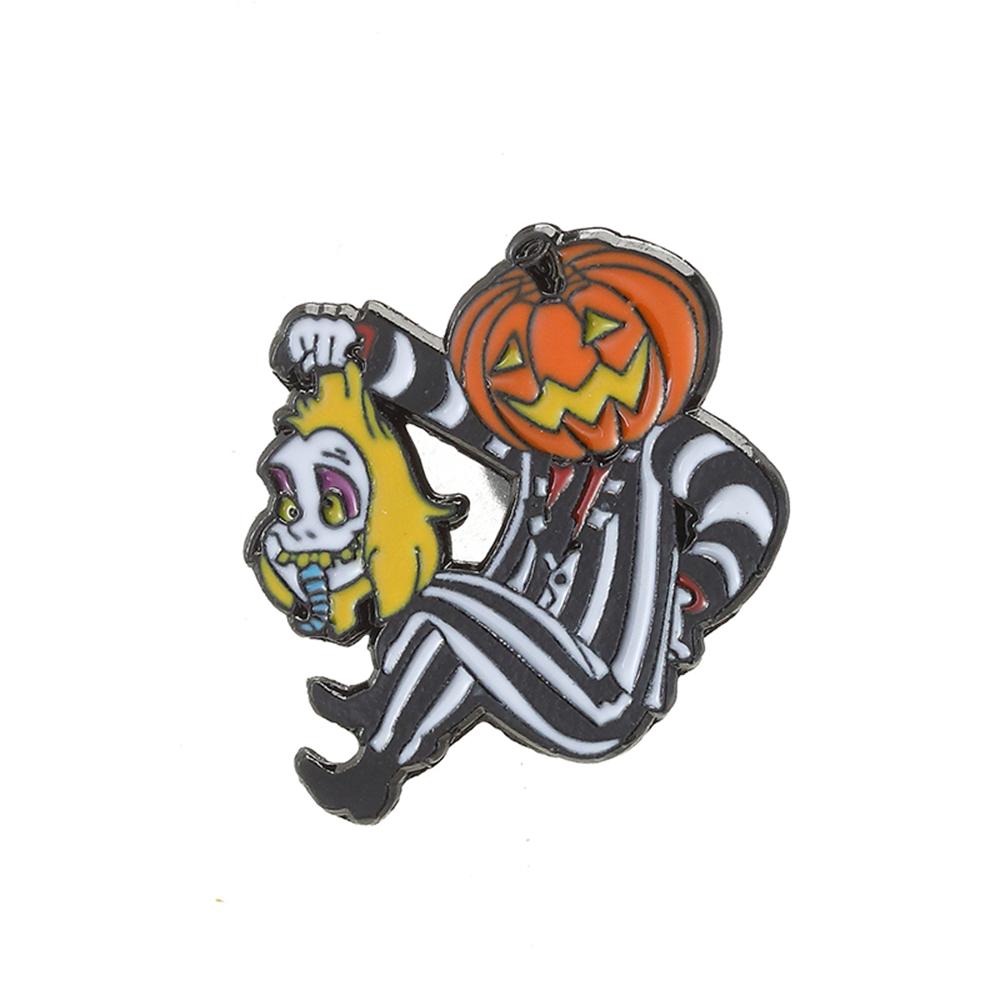 New Halloween Horror Movie Pins for backpacks Lapel Enamel Pins and Brooch for Women Bags Badge Jewelry Accessories Friend Gifts