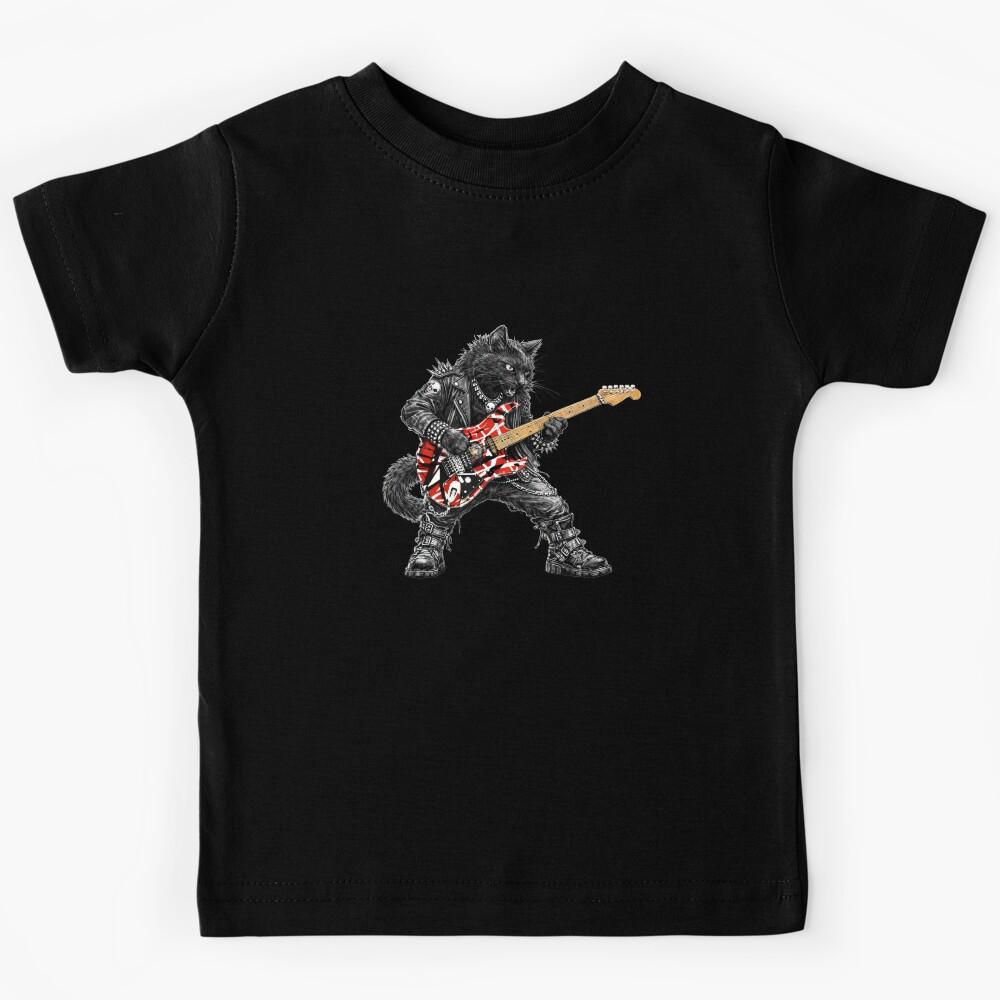 GUITAR CAT #4783 Kids T-Shirt 150