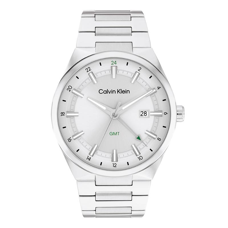 Calvin Klein Quartz Watch Steel Strap Silver Dial Men watches 25200489 25200489 Silver Dial