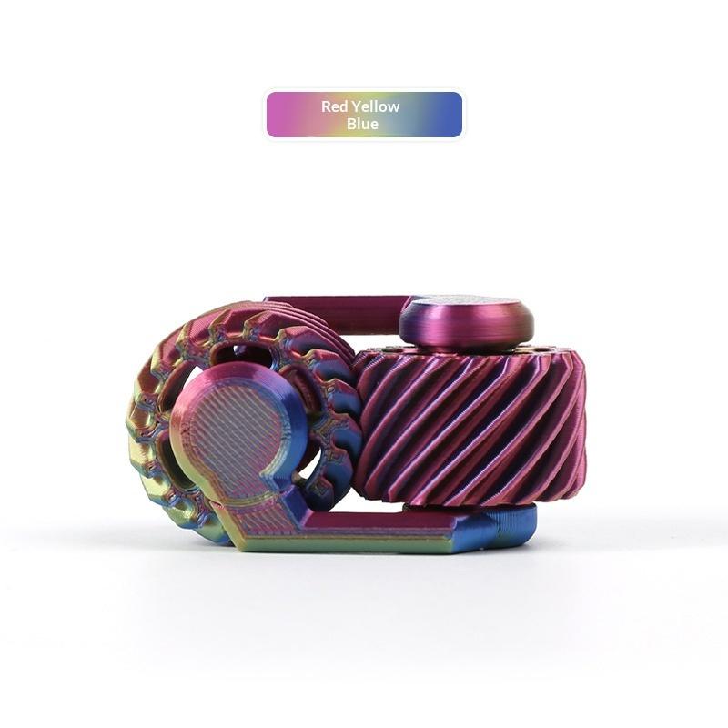 1Pcs Mini Gyroscope Popular  Spinner 3D Printed Fingertip Gear Decompression Toy For Adults Teens Kids