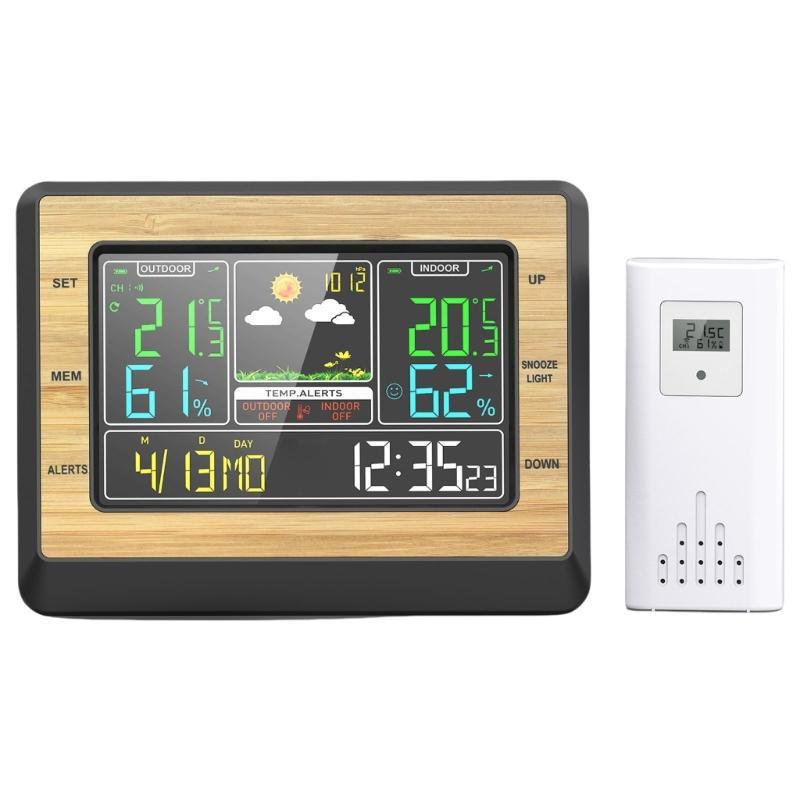 Multifunctional High Precise Digital Weather Monitor With Temperature Humidity Monitor And Barometric Pressure Sensors 1