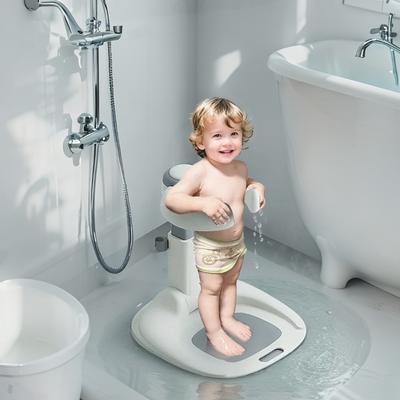 Baby Standing Bath Adjustable Kids Shower Handle Stand Bathroom Infants Standing Bathtub Folding Kids Secure Holder Support Bath