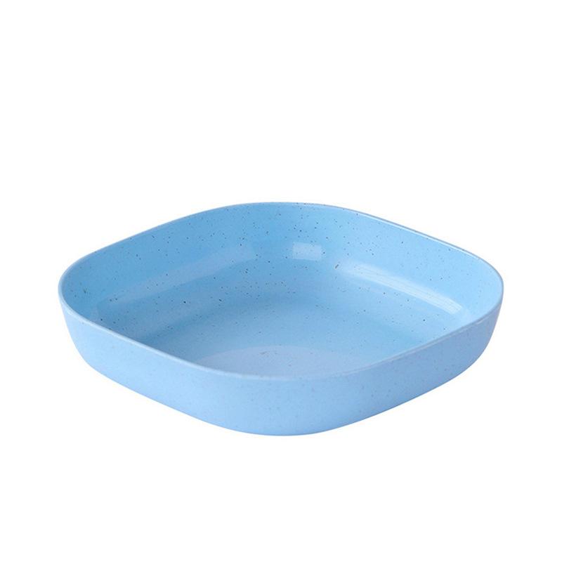 Wheat Straw Bone-spitting Plate Bone-spitting Plate Bone-spitting Square Dried Fruit Fruit Snack Plate Flavoring Plate