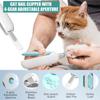 Cortador de unhas profissional para animais de estimação com furo ajustável, cortador de unhas para cães e gatos, aparador de garras para animais de estimação, filhotes, gatinhos, ferramenta de cuidados com a pele