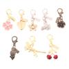Exquisite High-End Bear Cherry Butterfly Keychains For Women Y2K Bag Pendant Car Key Chains Jewelry Gift Decoration Accessories
