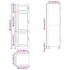 VidaXL Armoire de cuisine Porto noir bois d'ingénierie 854108
