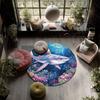 Shark,Round Area Rug,Carpet Rug for Living Room Bedroom Sofa Playroom Decor,Non-slip Floor Mat