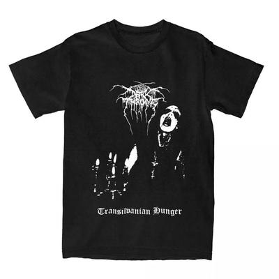 Men Women T Shirt Darkthrone Transilvanian Hunger Vintage Pure Cotton Norwegian Black Metal Band T Shirt Large Size