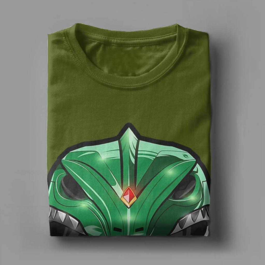 Green Helmet Power Rangers T Shirt Unisex Unisexs Pure Cotton Fashion Tshirts Crewneck Tees Short Sleeve Clothing Plus Size