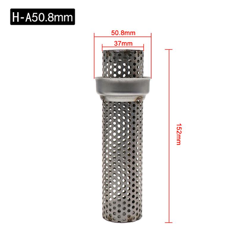 ZSDTRP 50.8mm 60mm Motorbike Universal Front Catalyst DB Killer for Motorcycle Exhaust Muffler