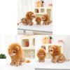 Plush Lion Sitting Toy Animal Stuffed Doll Home Bedroom Decoration Prop Gift