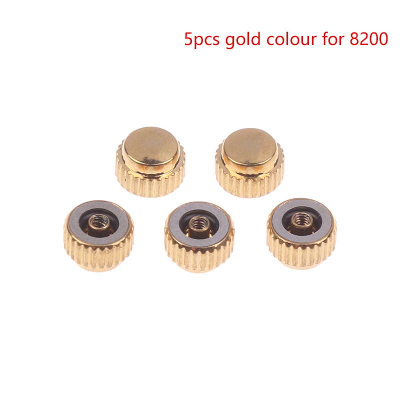1/5Pcs 7009 8200 Watch Crown Head Ccrown Stainless Steel Watch Head Handle For 46941 46943 Movement Thick Tube Watch Accessories