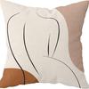 Abstract Pillowcase Sunset Sunrise Line Modern Art Minimalist Living Room Sofa Bay Window Pillow Geometry