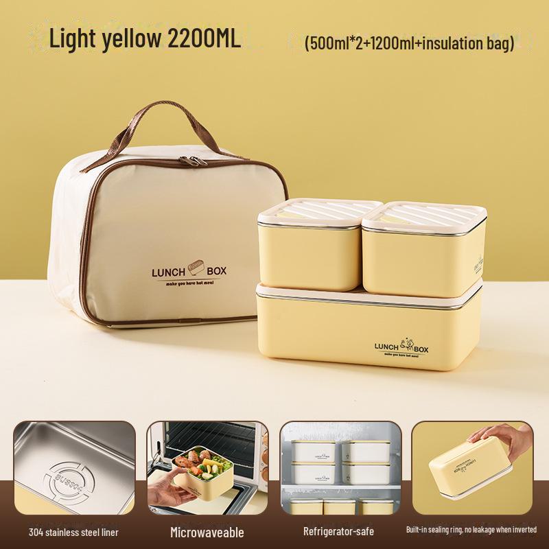 

Ланч-бокс из нержавеющей стали с герметичной крышкой, подходит для использования в микроволновой печи, не допускает ожогов, сохраняет свежесть и имеет разъемную конструкцию.