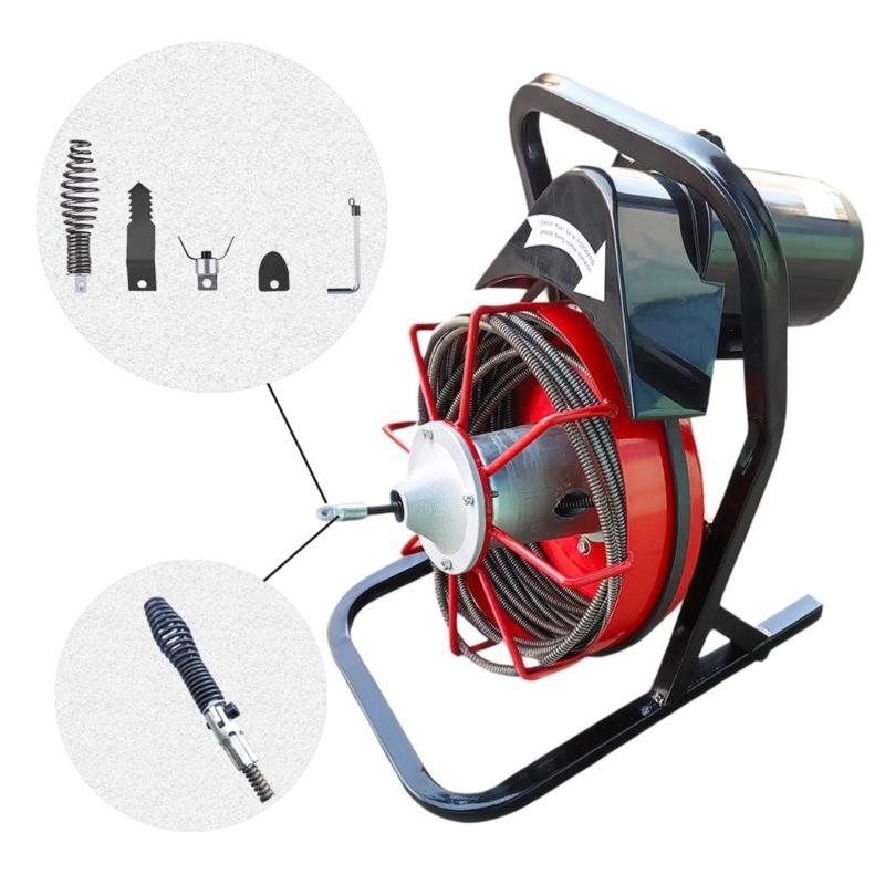 5Pieces Pipe Cleaning Tool Drain Snakes Drill Attachment  For Effective Removal Of Greases And Root In Drain Systems