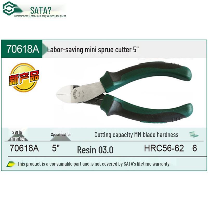 SATA Mini Wire Pliers Set: Needle-Nose, Bent-Nose, Flat-Nose Tools