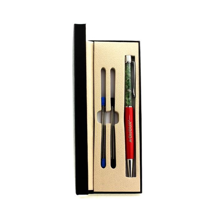 Stones and Minerals. Mineral Pen Garnet Tsavorite Raw Tanzania. Red Color.