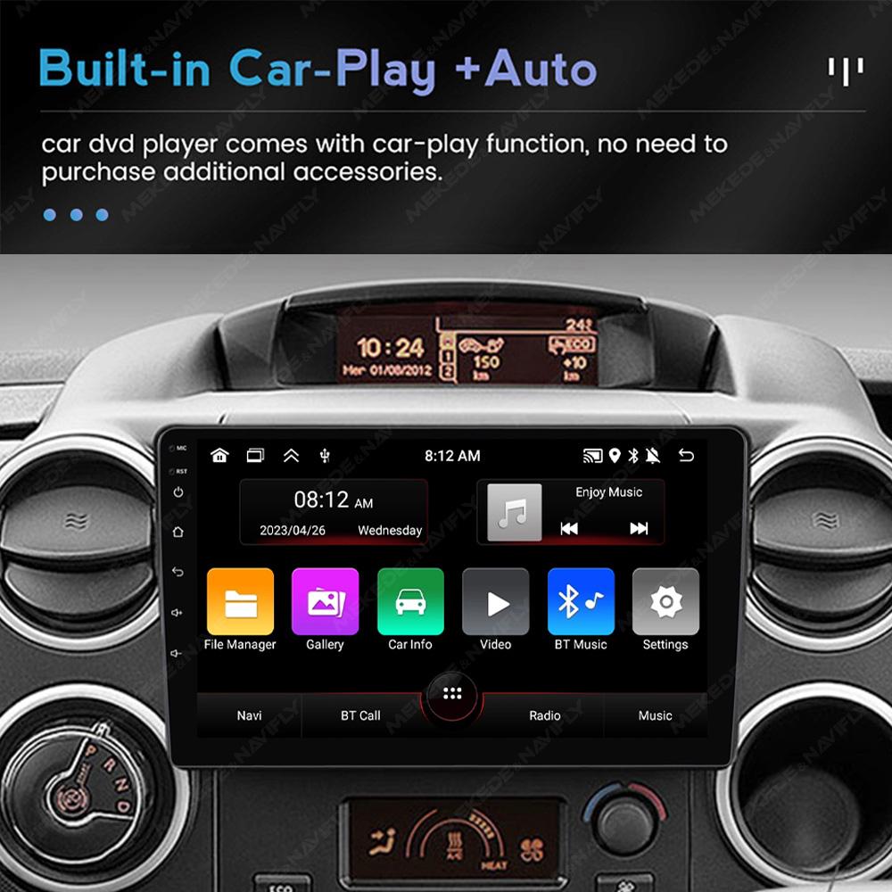 Car Radio 2 Din Stereo For Citroen Berlingo 2 B9 Peugeot Partner 2008-2018 Android Auto Multimedia Player Carplay GPS Navigation