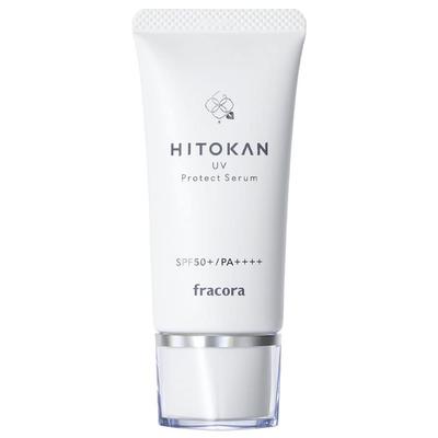 HITOKAN serum ochronne przed promieniowaniem UV krem przeciwsłoneczny ochrona przed promieniowaniem UV serum upiększające ekstrakt z kultury ludzkich komórek macierzystych AMK witamina C pielęgnacja przeciwstarzeniowa