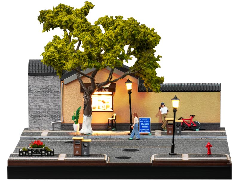 Freestyle Collector SHOUCANGJIA Overseas Scene Coach an art academy on Guling Nanjing (FREESTYLE) 1/64 Diorama Studio, Road, SCJ82053-A