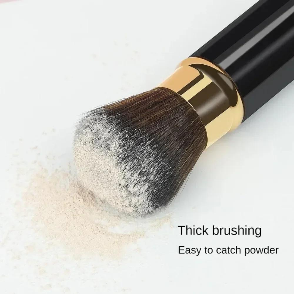 1 Pc Portable Retractable Makeup Brushes Powder Foundation Blending Blush Brush Make Up Cosmetics Brushes Female Makeup Tools