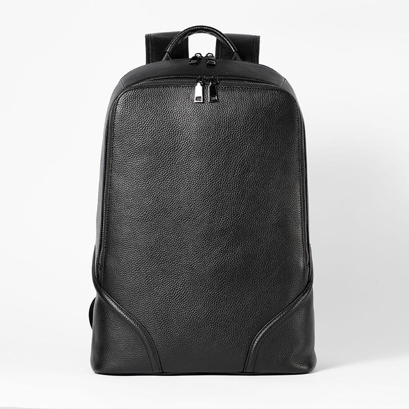Real Cowhide Leather Backpack Men s Business Computer Bag Large Capacity Fashionable Multifunctional