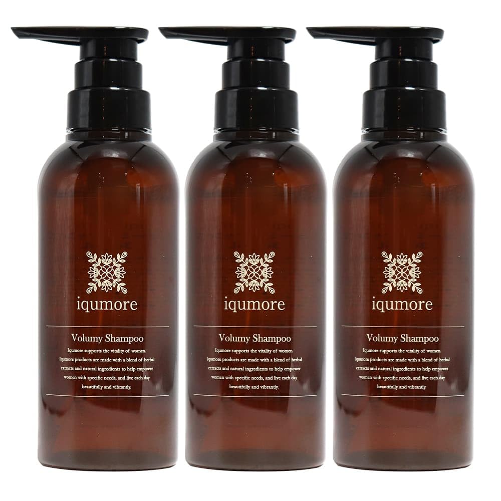 

Ikumore Volumizing 300ml x 3 Amino Mildly Made in Japan Shampoo, bottles, Acid-Based Shampoo, Silicone-Free, Acidic, Additive-Free,
