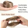 1PC Natural Durable Wig Soft Hair Realistic Straight Lazy-Friendly Hair Seamless Tie Voluminous