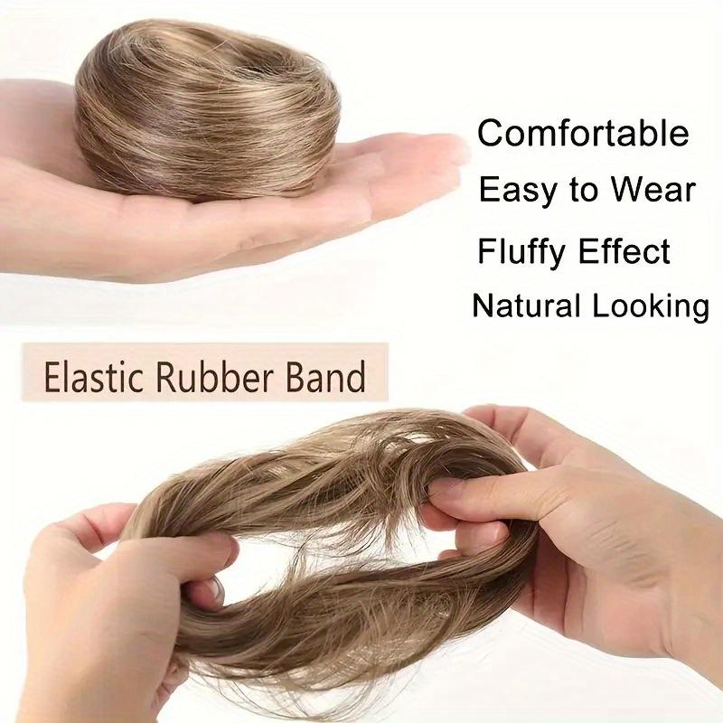 1PC Natural Durable Wig Soft Hair Realistic Straight Lazy-Friendly Hair Seamless Tie Voluminous