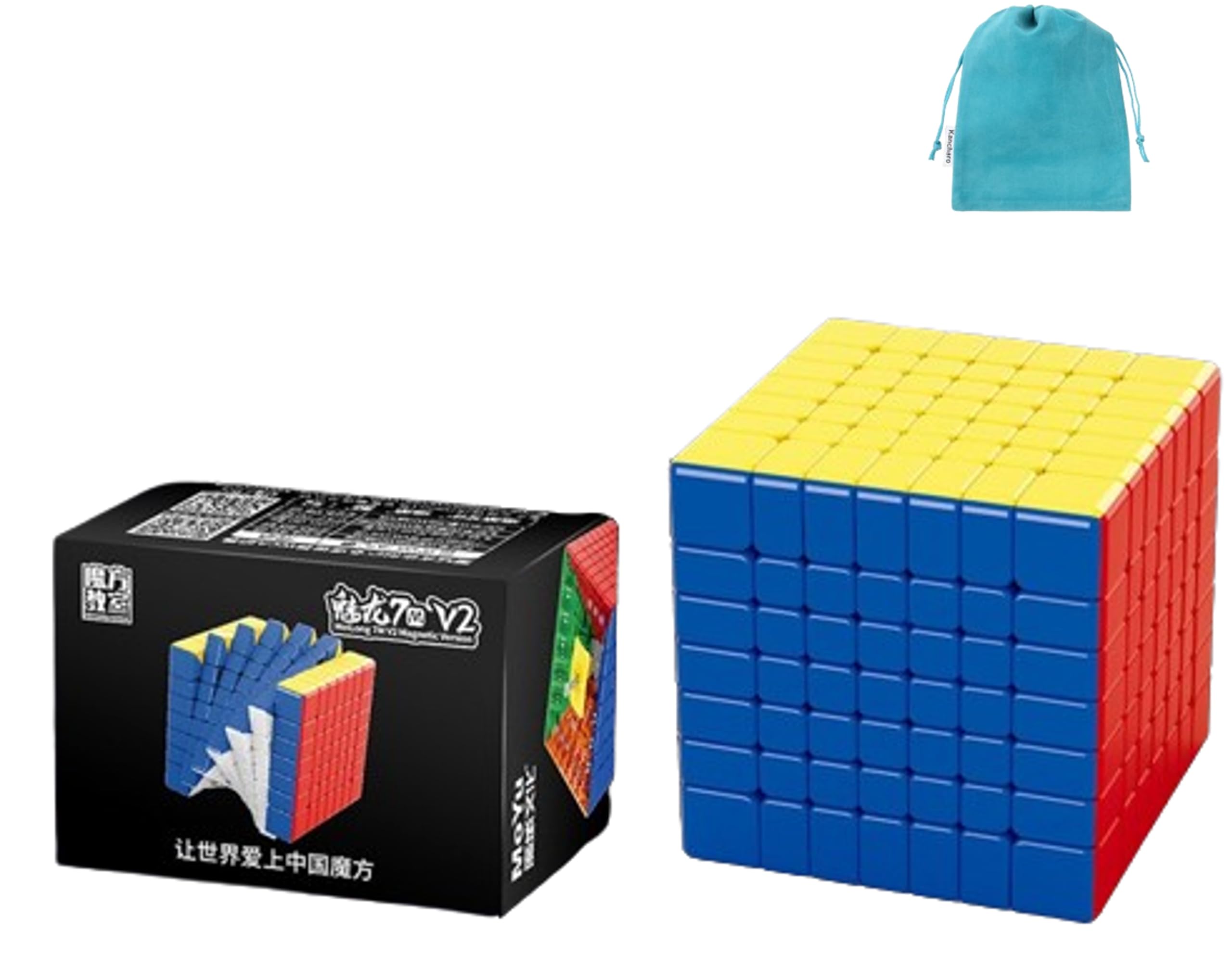 

Kancharo MFJS Meilong 7M V2 Magnetic Version [Pouch Included/Authentic] MoYu Cubing Classroom MeiLong Stickerless Competition Cube (7x7 M V2)