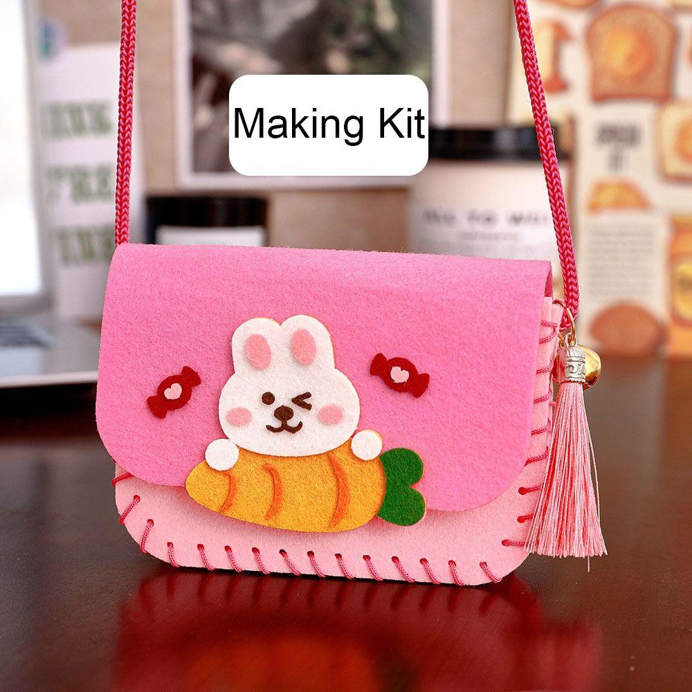 Cartoon Handmade Bag Crafts Art DIY Handbag Gift Crossbody Bag
