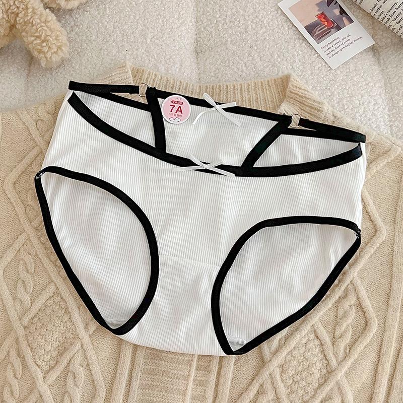 

Женское нижнее белье, антибактериальные трусы с промежностью, дышащие брюки для девочек, трусики со средней талией One Size белый