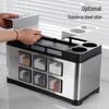 Stainless Steel Kitchen Seasoning Organizer Set