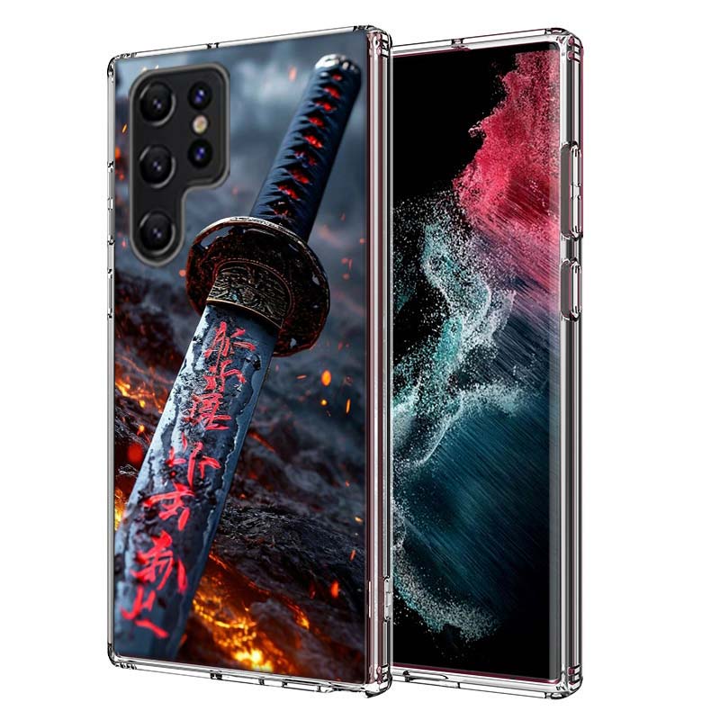 

Tang Dao Warrior Sword Capa Phone Case For Samsung S26 Ultra S25 Edge Galaxy S23 S21 S20 S24 FE S22 S10 Plus Cover Clear TPU She Samsung S23 FE