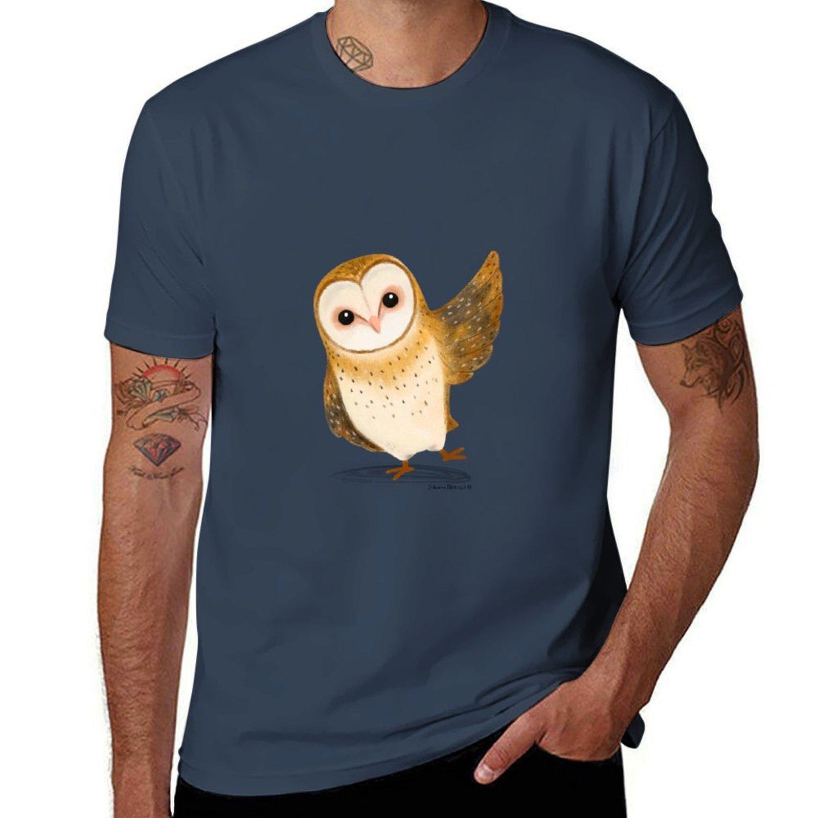 Barn Owl TShirt Odor Resistant Short Sleeve Top S